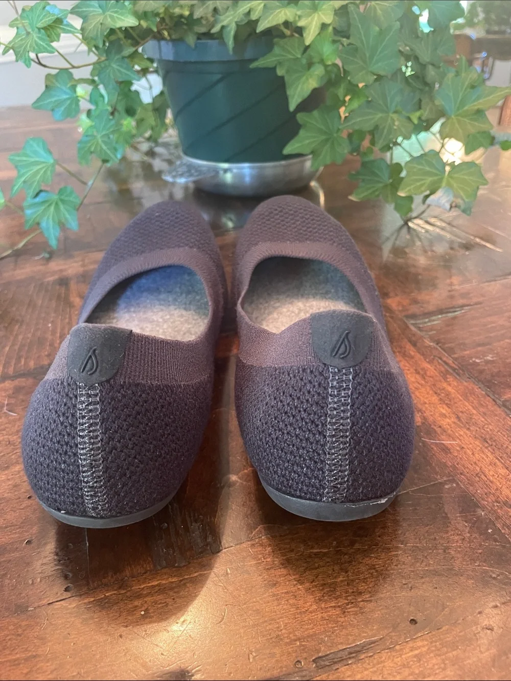 allbirds Women's Black Knit Ballet Flats
